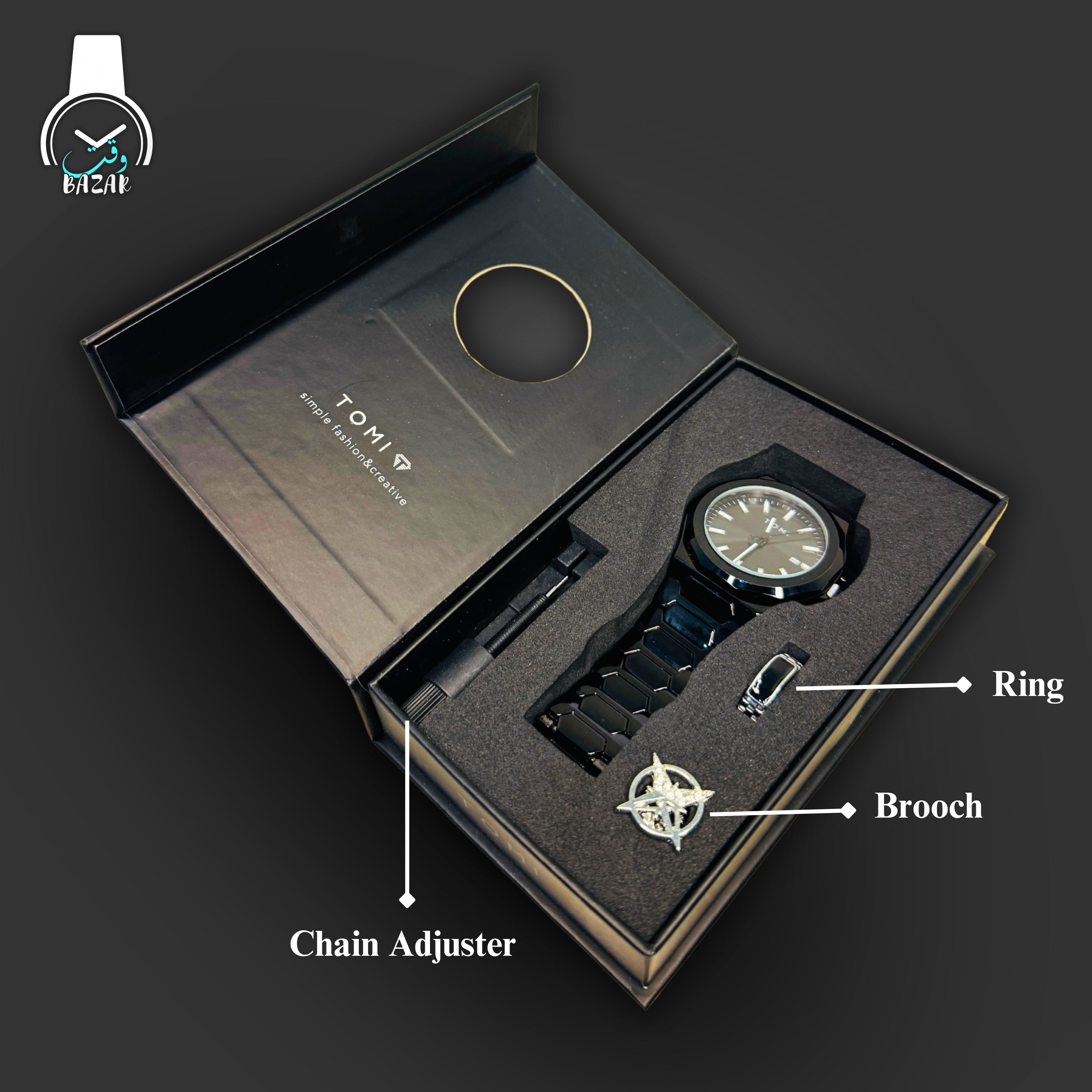 Tomi T-302 Gift Set –Black